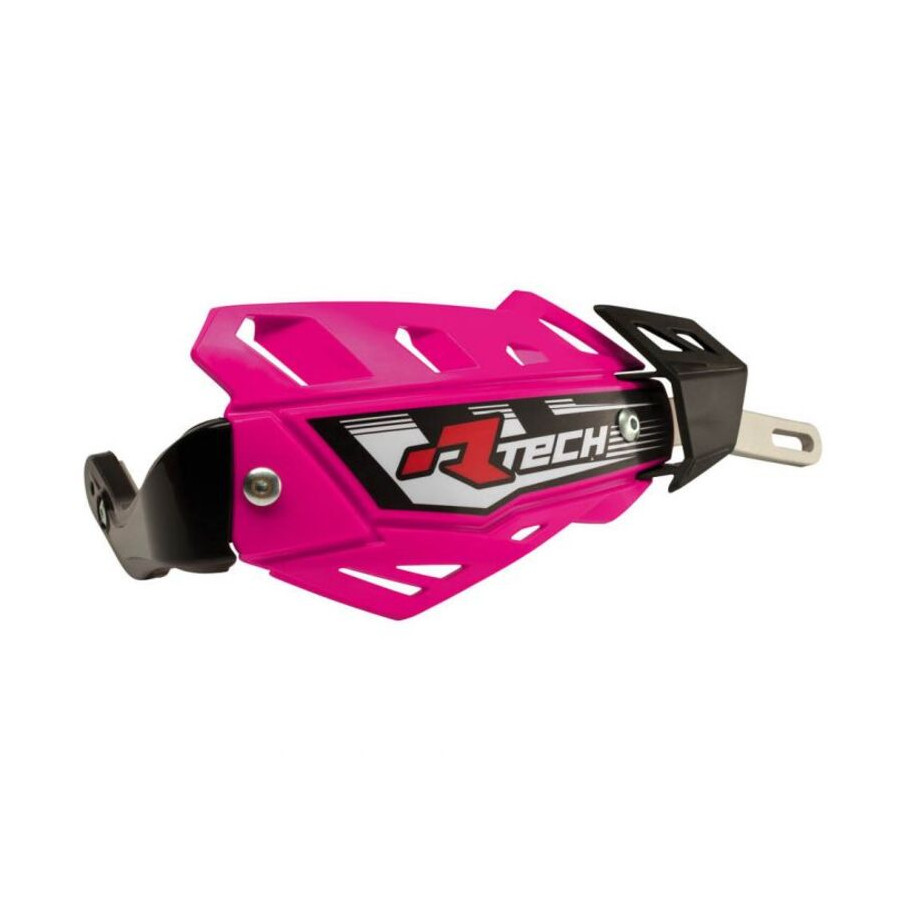 Protège-mains RACETECH FLX rose avec renfort alu