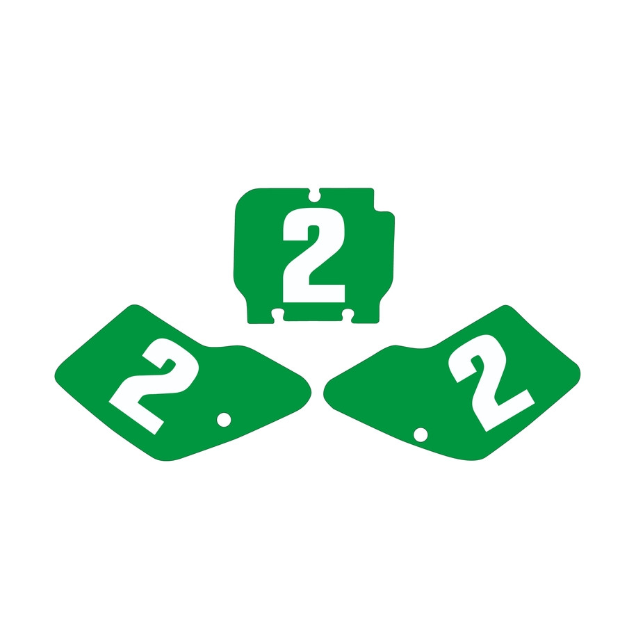 Fonds de plaques TECNOSEL vert Kawasaki KX125/250