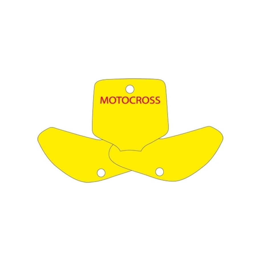 Fonds de plaque BLACKBIRD noir KTM EXC