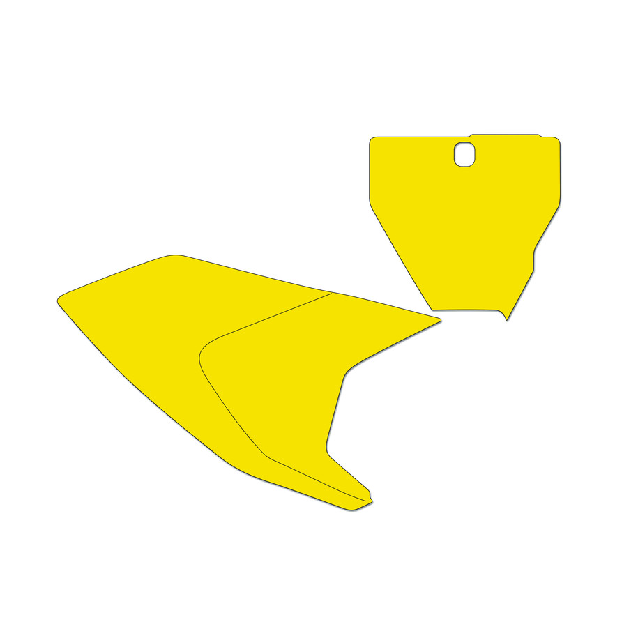Fonds de plaque BLACKBIRD jaune Husqvarna TC/FC