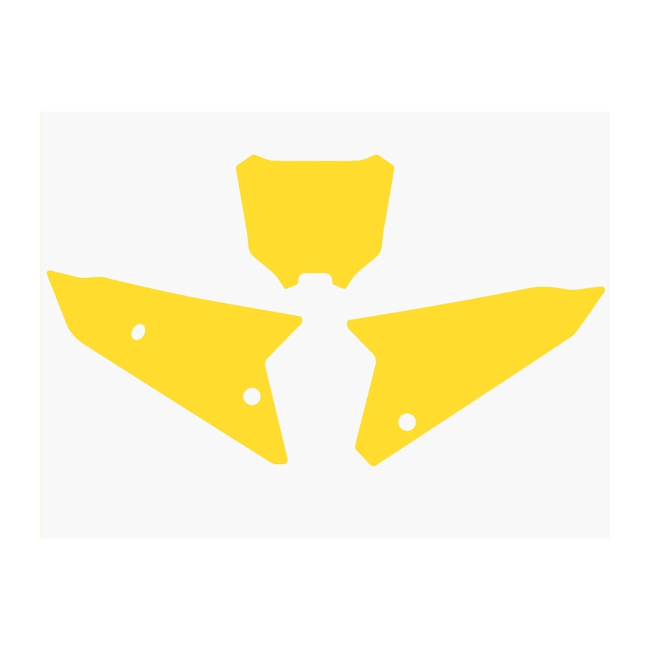 Fonds de plaque BLACKBIRD jaune Honda CRF450