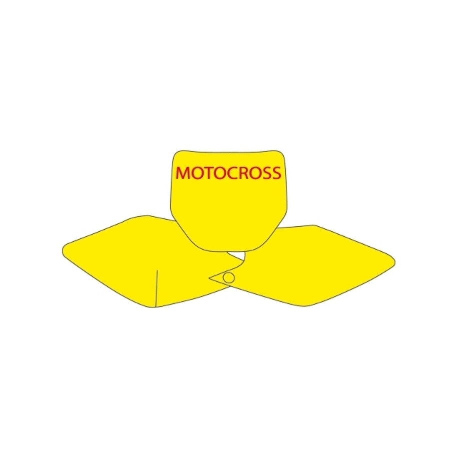Fonds de plaque BLACKBIRD blanc Kawasaki KX250F/450F