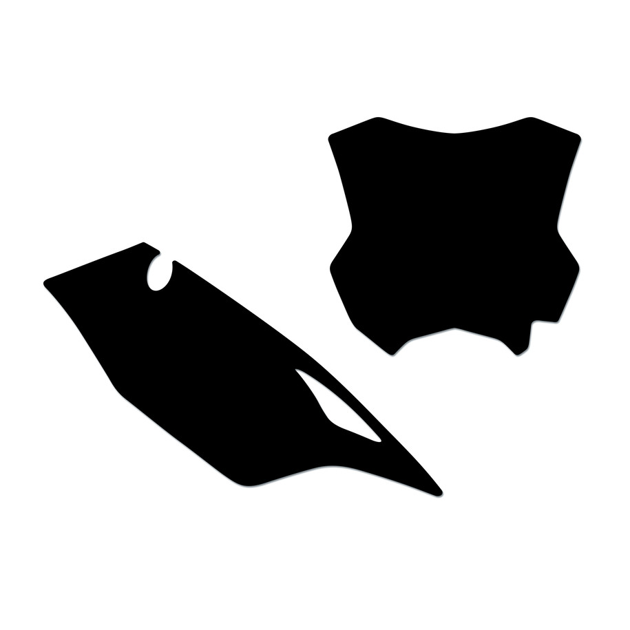 Fonds de plaque BLACKBIRD noir Kawasaki KX450
