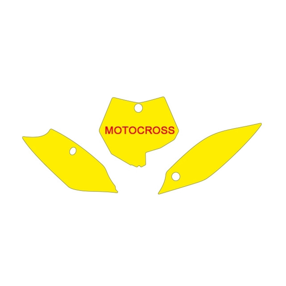 Fonds de plaque BLACKBIRD blanc KTM SX85