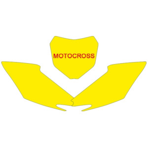 Fonds de plaque BLACKBIRD noir Honda CRF250R/450R