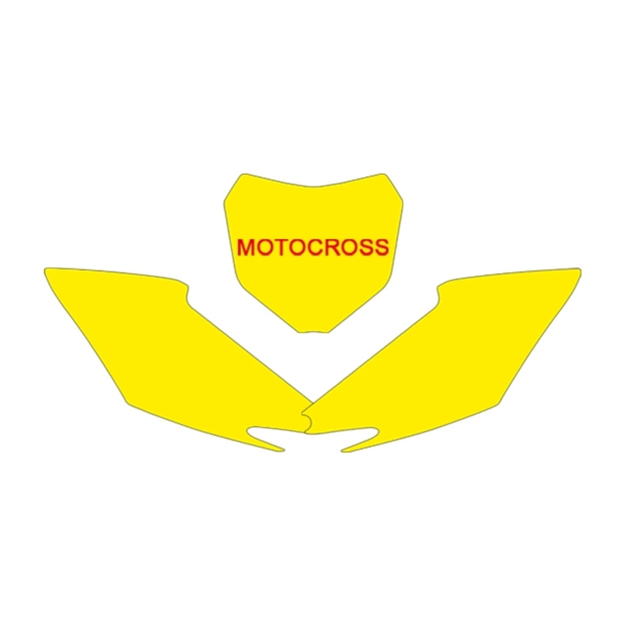 Fonds de plaque BLACKBIRD noir Honda CRF250R/450R