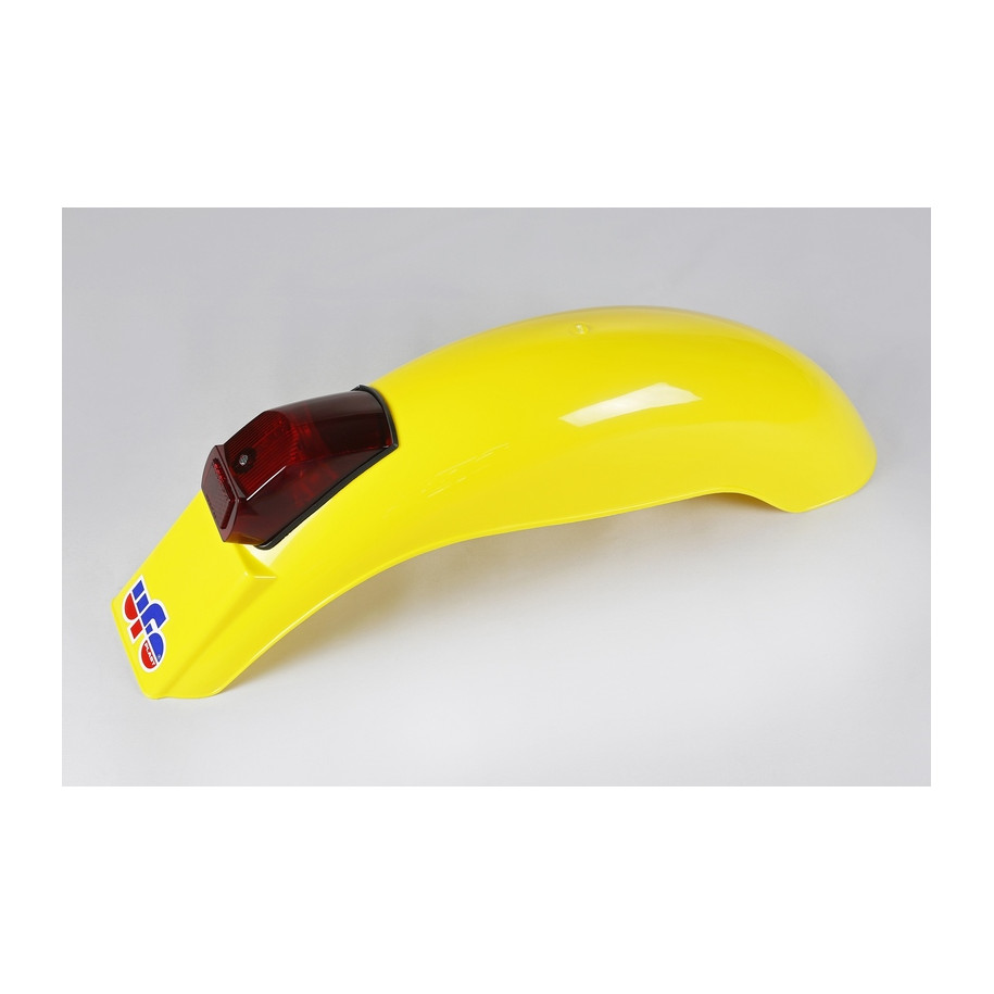 Garde-boue arrière + feu UFO Enduro jaune