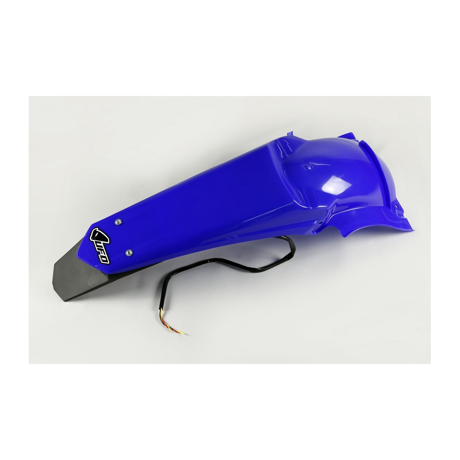 Garde-boue arrière & support de plaque avec feu UFO bleu Reflex Yamaha WR450F/250F
