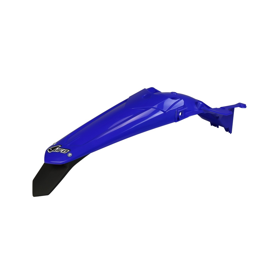 Garde-boue arrière + support de plaque avec feu UFO bleu Yamaha WR450F