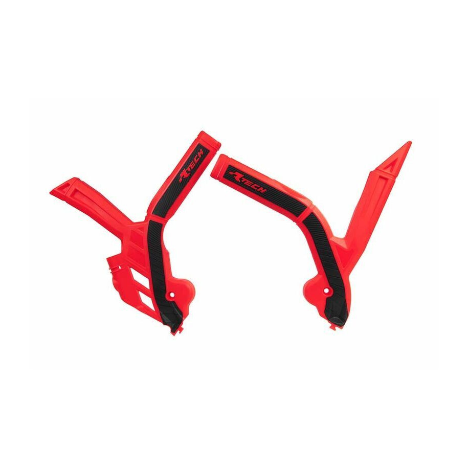 Protège cadre RACTECH bi-matières rouge/noir
