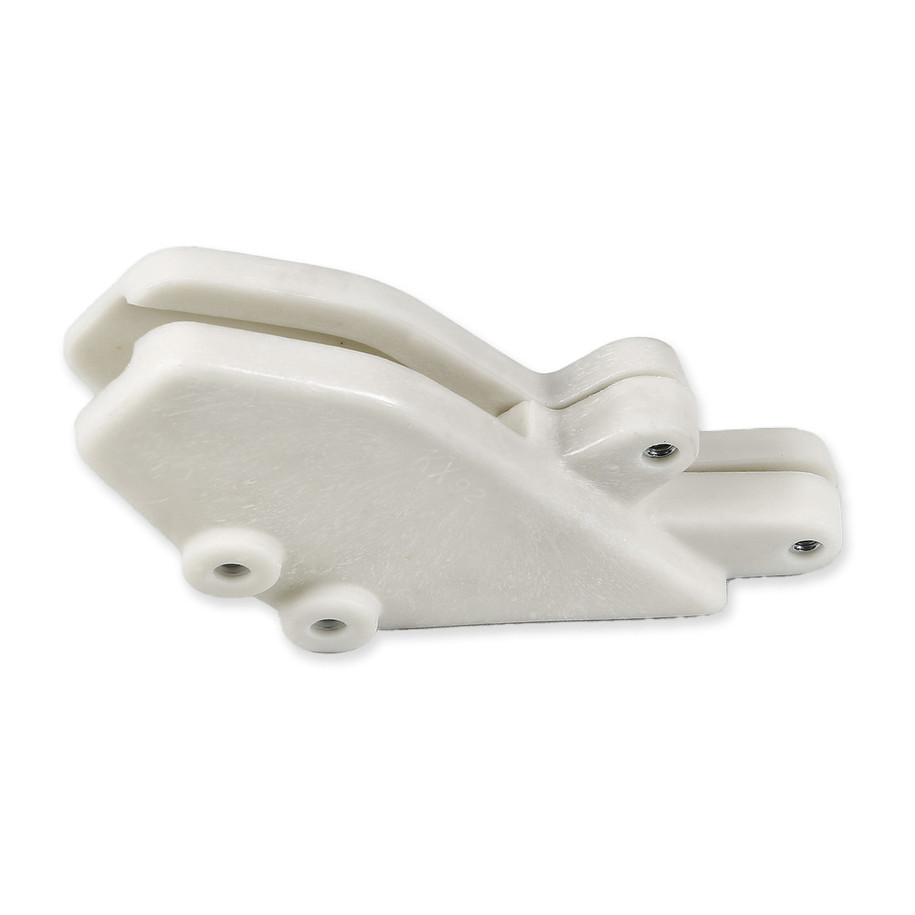 Guide chaîne UFO blanc translucide Kawasaki KX125/250
