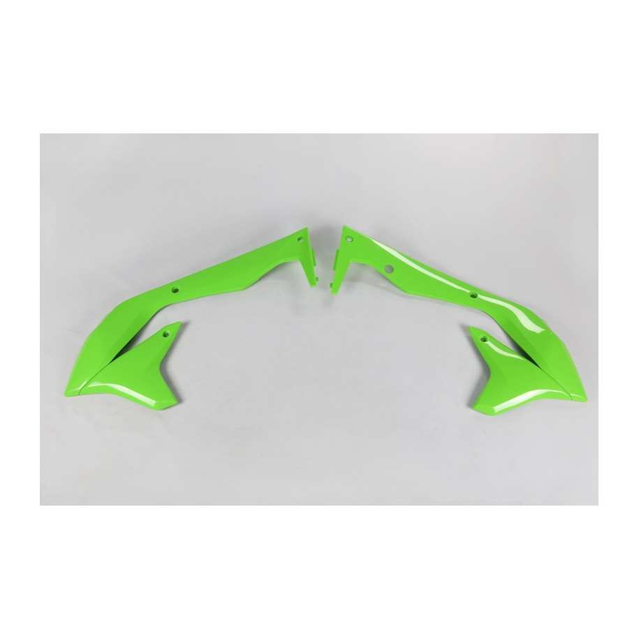 Ouïes de radiateur UFO vert Kawasaki KX450F