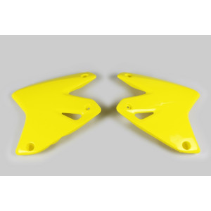 Ouïes de radiateur UFO jaune Suzuki DR-Z400E