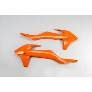 Ouïes de radiateur UFO orange KTM
