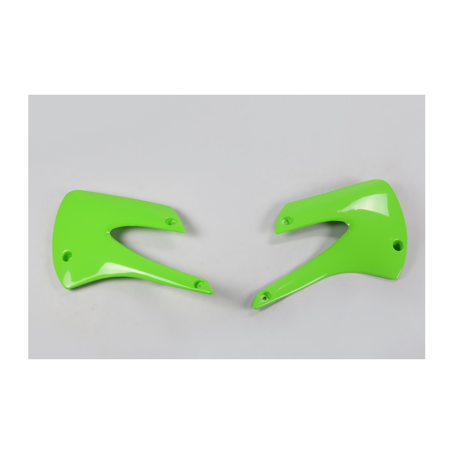 Ouïes de radiateur UFO vert Kawasaki KX85/80