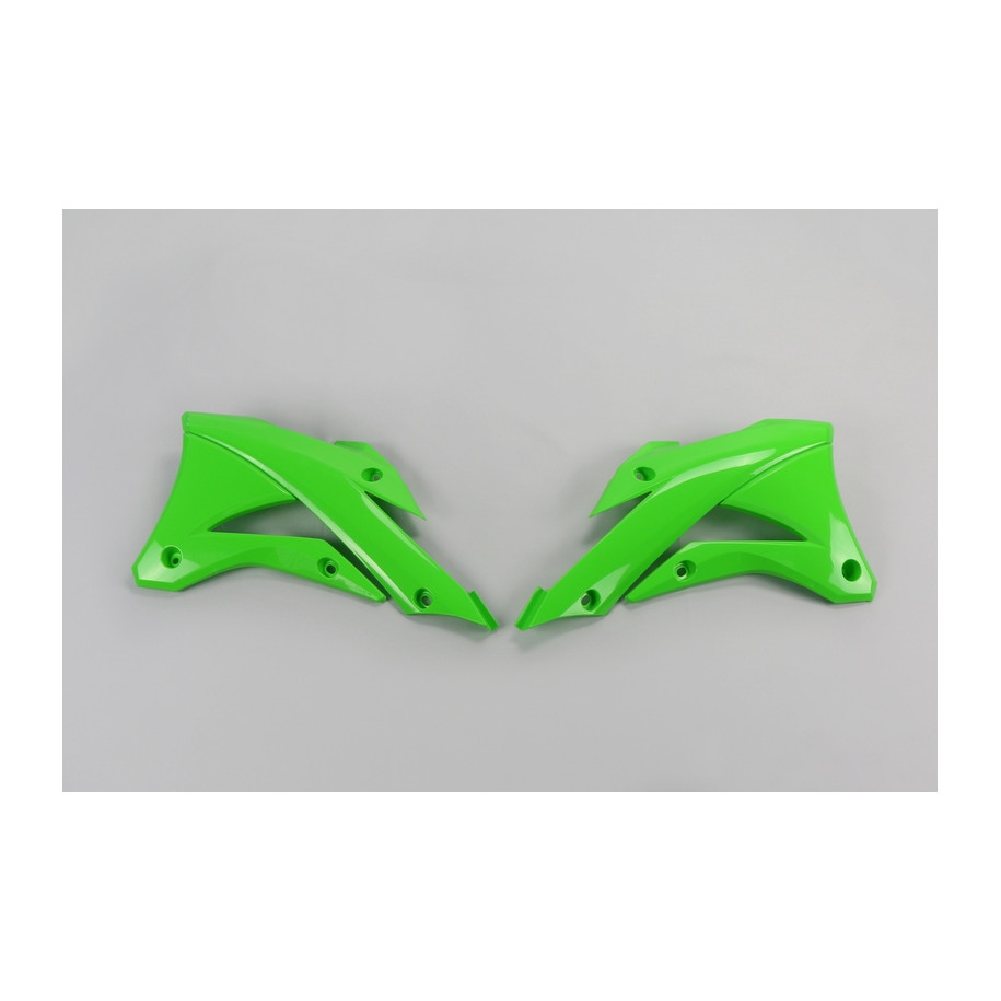 Ouïes de radiateur UFO vert Kawasaki KX 85