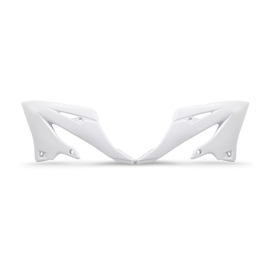 Ouïes de radiateur UFO - blanc Yamaha YZ125/250