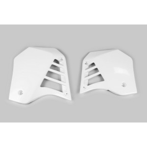 Ouïes de radiateur UFO blanc Yamaha YZ125