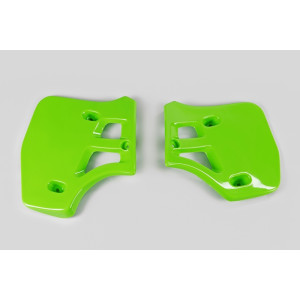 Ouïes de radiateur UFO vert Kawasaki KX250/500