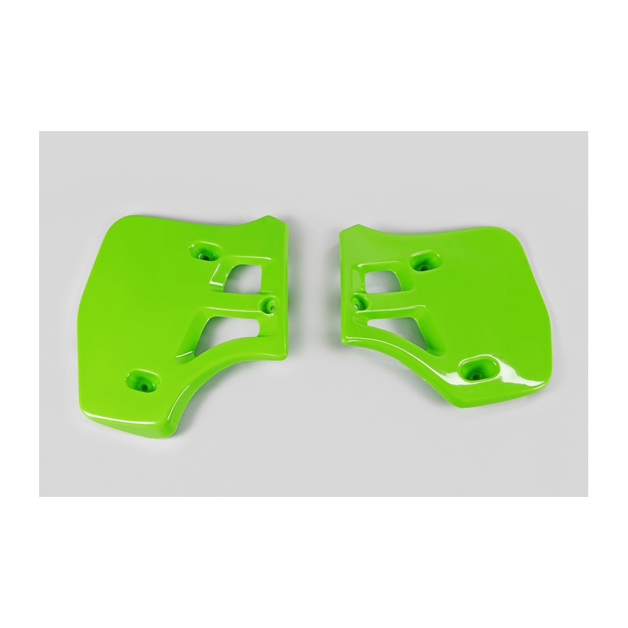 Ouïes de radiateur UFO vert Kawasaki KX250/500