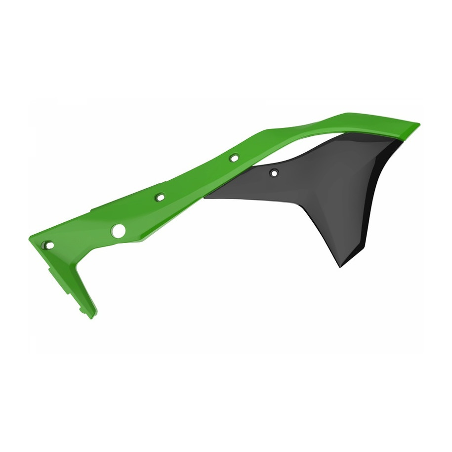 Ouïes de radiateur POLISPORT couleur origine 17 vert/noir Kawasaki KX250F