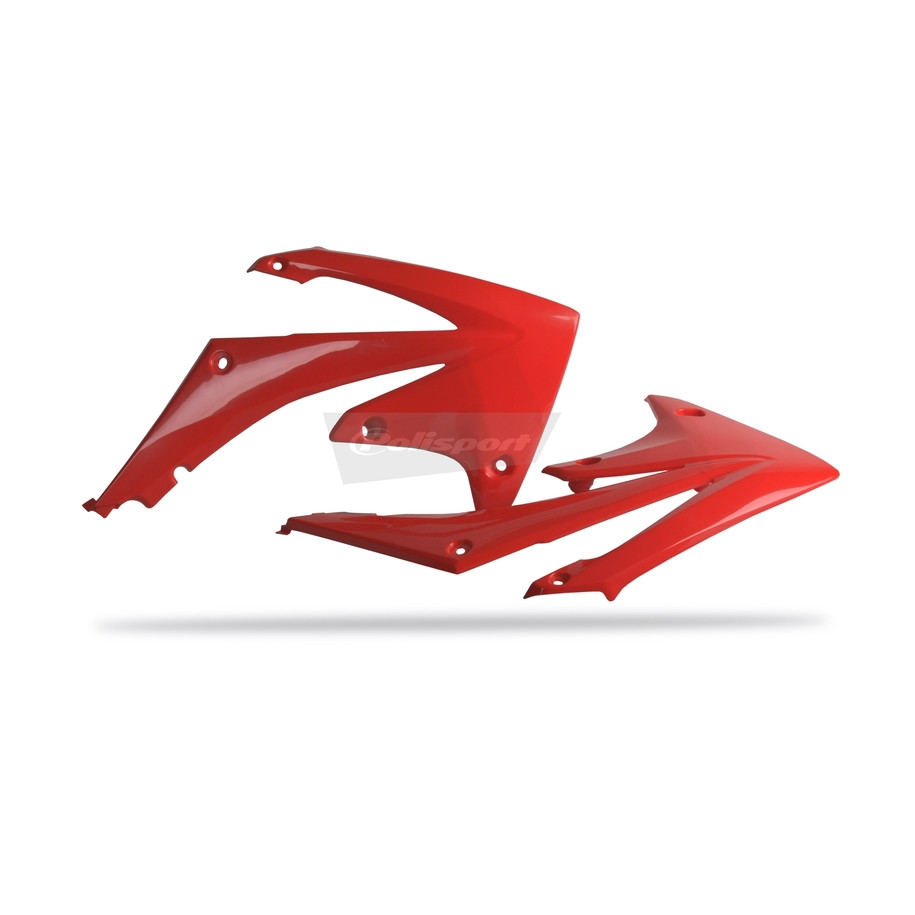 Ouïes de radiateur POLISPORT rouge Honda CRF250R/CRF450R