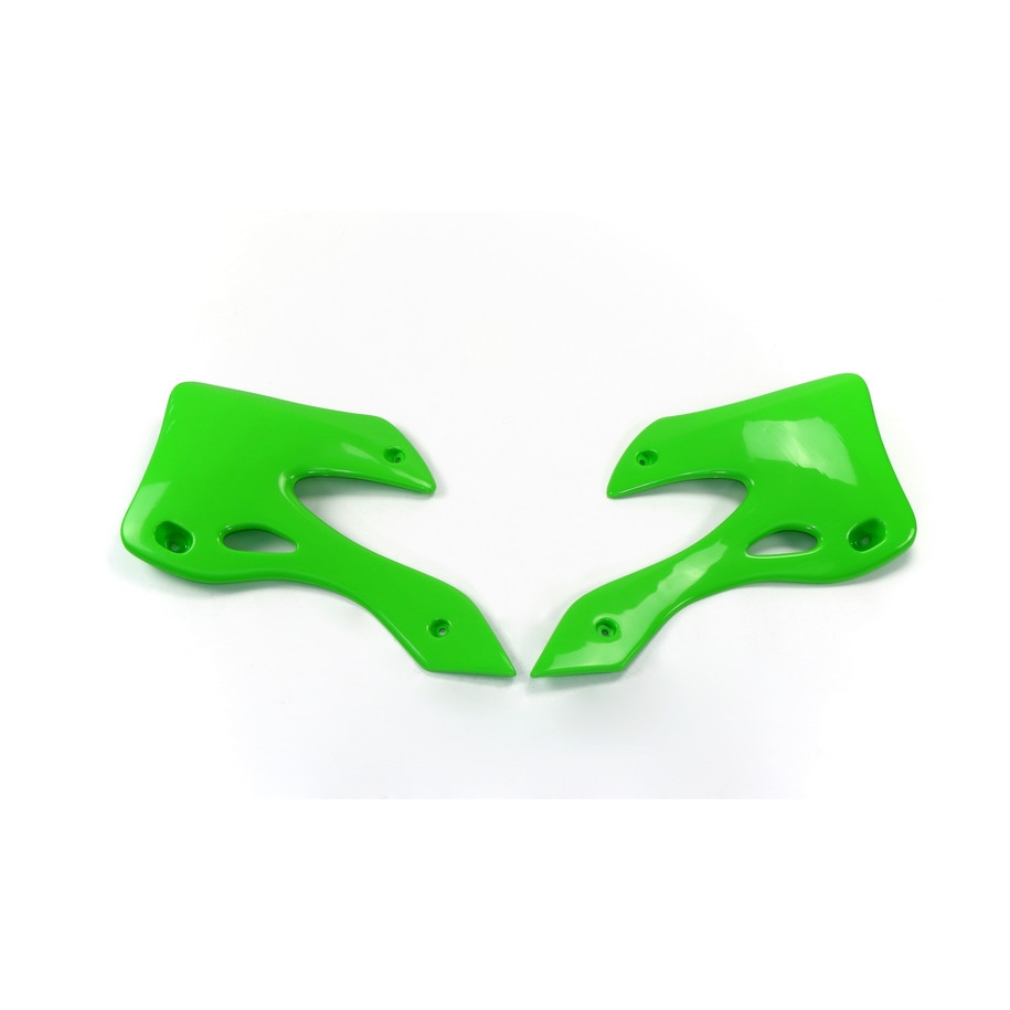 Ouïes de radiateur UFO vert Kawasaki KX125/250