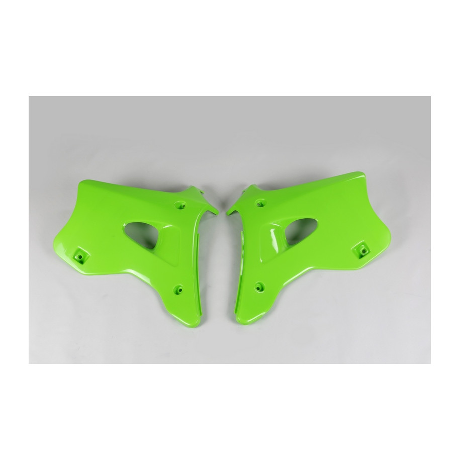Ouïes de radiateur UFO vert Kawasaki KX125/250