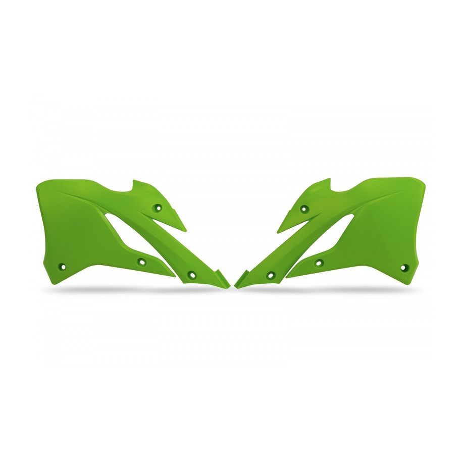 Ouïes de radiateur UFO - vert Kawasaki KX85