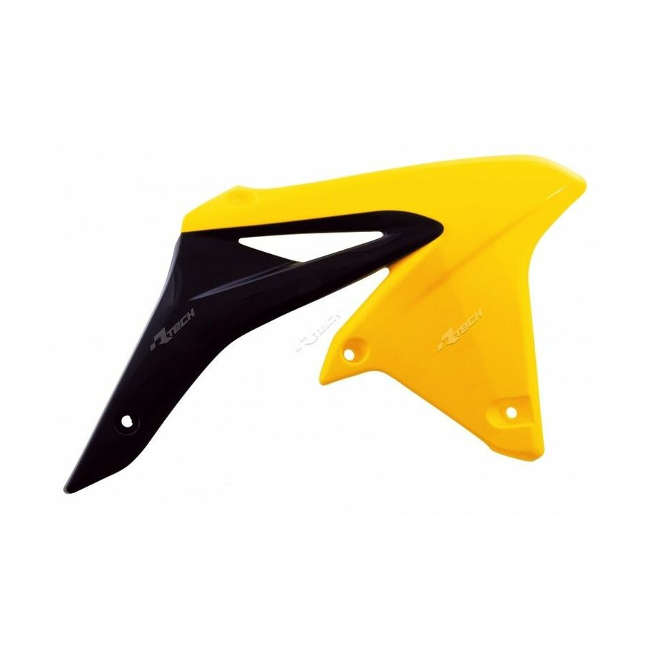 Ouïes de radiateur RACETECH couleur origine (2016) jaune/noir Suzuki RM-Z250