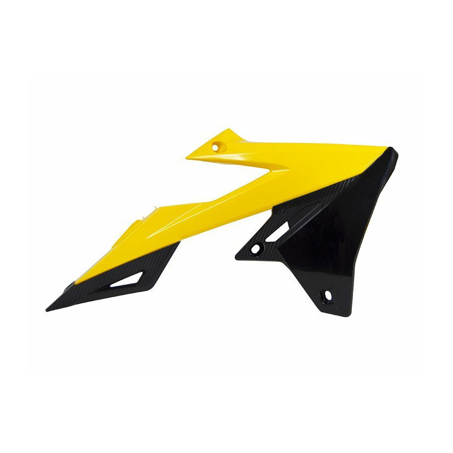 Ouïes de radiateur RACETECH jaune/noir Suzuki RM-Z450