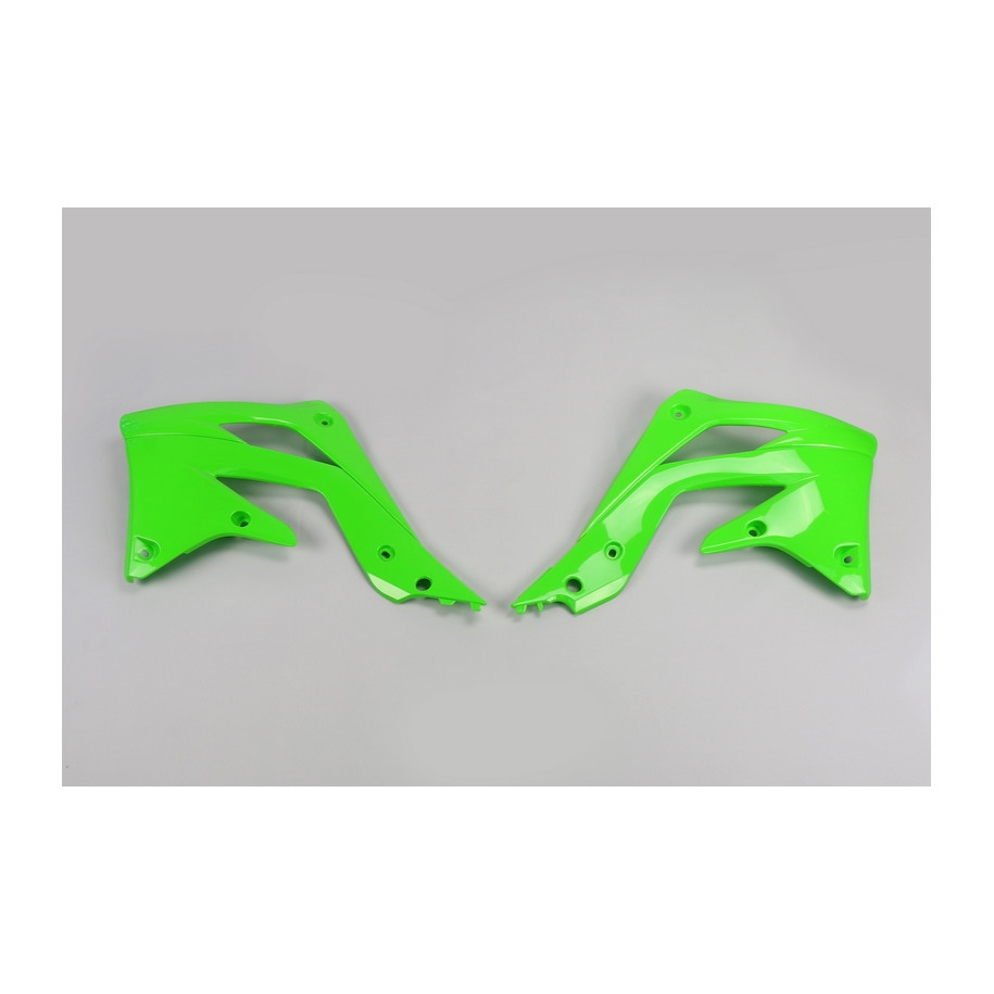 Ouïes de radiateur UFO vert Kawasaki KX450F