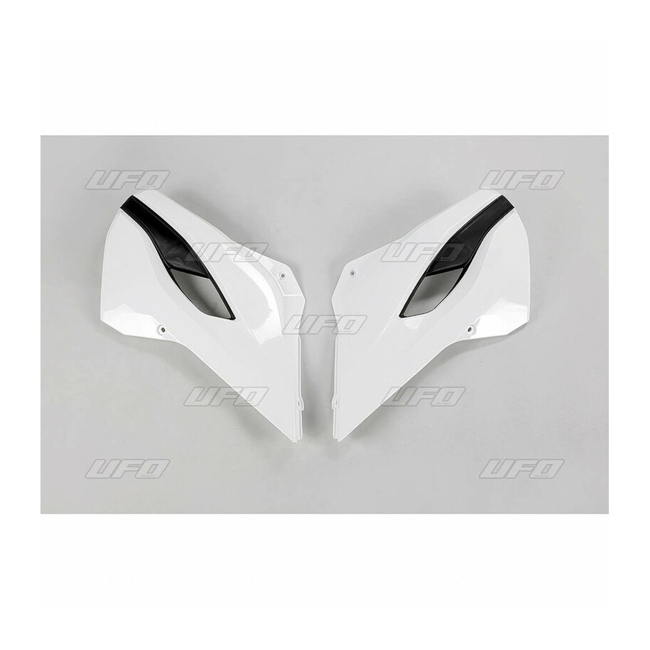 Ouïes de radiateur UFO couleur origine blanc/jaune Husqvarna