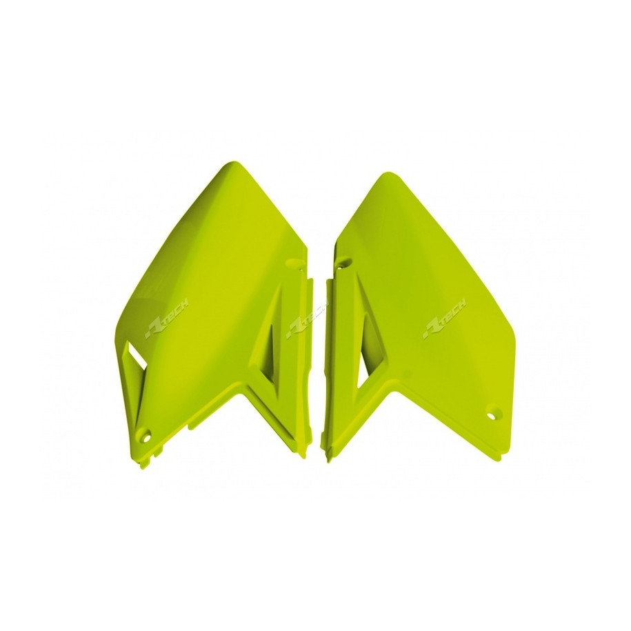 Plaques latérales RACETECH jaune fluo