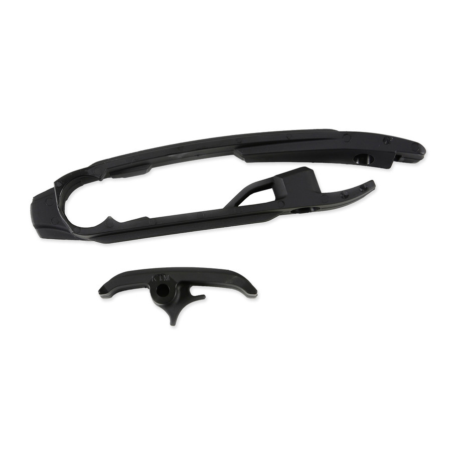 Kit patin de bras oscillant + patin de chaîne inférieur UFO noir KTM