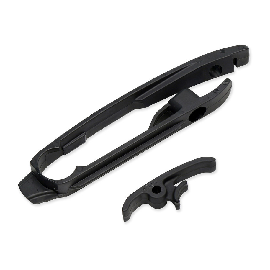 Kit patin de bras oscillant + patin de chaîne inférieur UFO noir KTM/Husqvarna