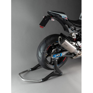 Béquille de stand arrière LIGHTECH support rouleaux - carbone
