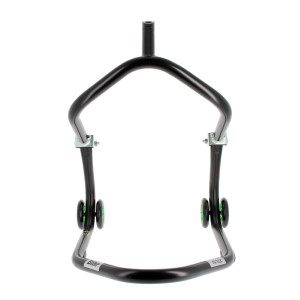 Béquille de stand avant sous té BIHR Home Track noir mat roues vert