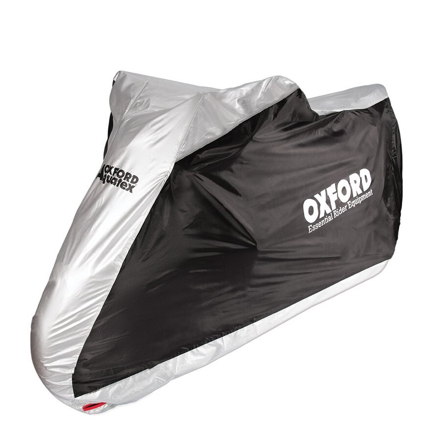 Housse de protection intérieur / extérieur OXFORD Aquatex noir/argent - moto / scooter - S