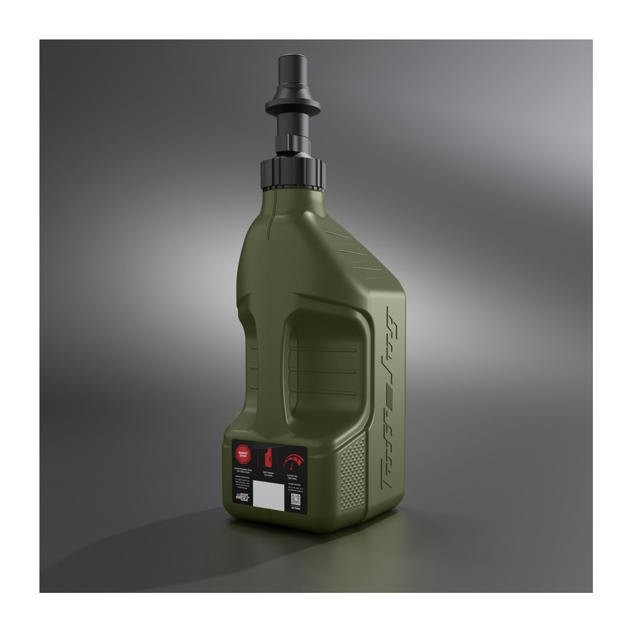 Bidon d'essence TUFF JUG vert forêt avec bouchon Ripper 2.5G/10L