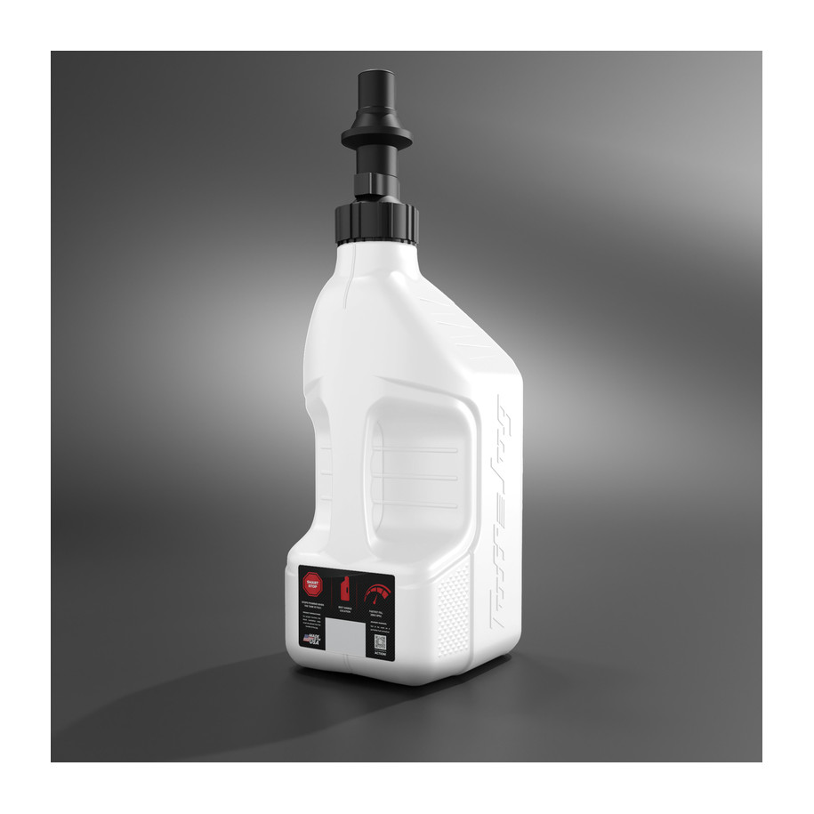 Bidon d'essence TUFF JUG blanc avec bouchon Ripper 2.5G/10L