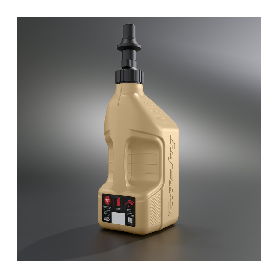 Bidon d'essence TUFF JUG beige avec bouchon Ripper 2.5G/10L
