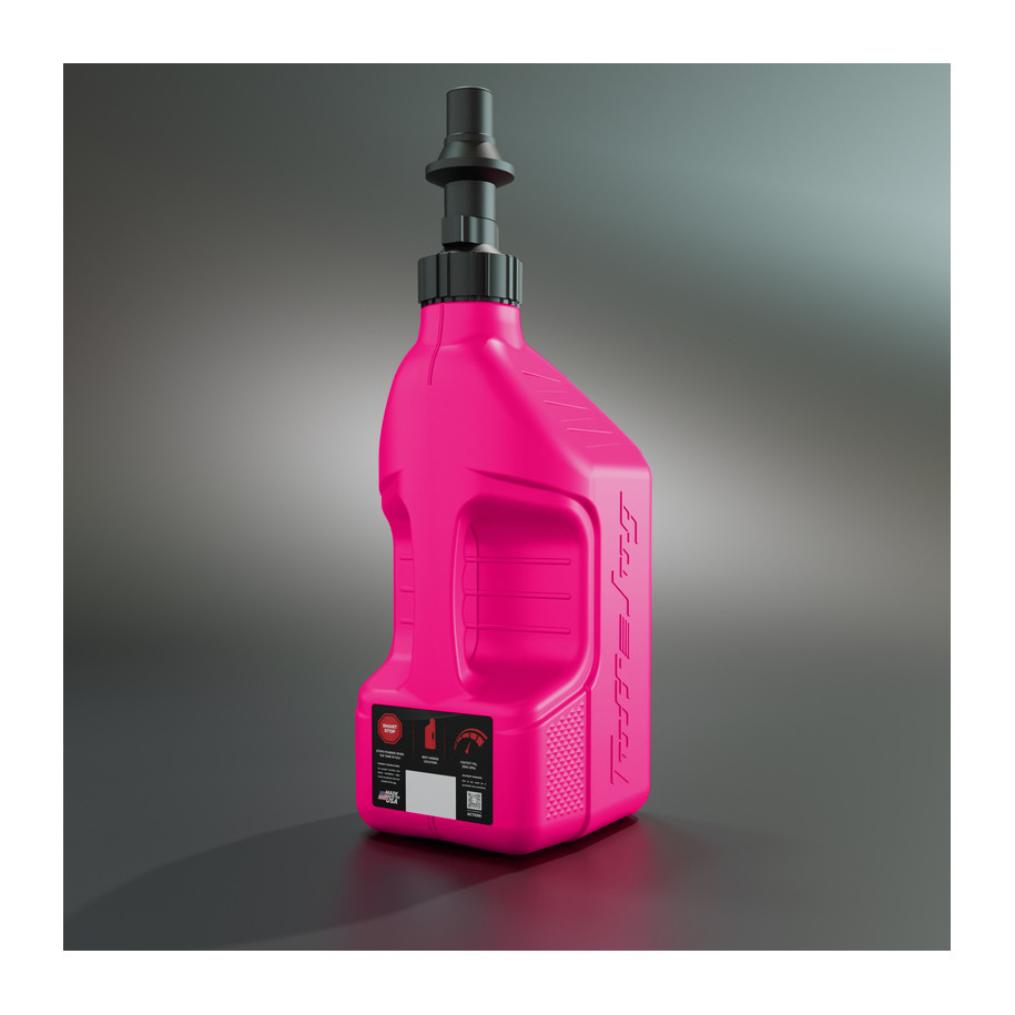 Bidon d'essence TUFF JUG rose avec bouchon Ripper 2.5G/10L