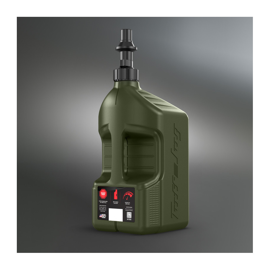 Bidon d'essence TUFF JUG vert forêt avec bouchon Ripper 5G/20L