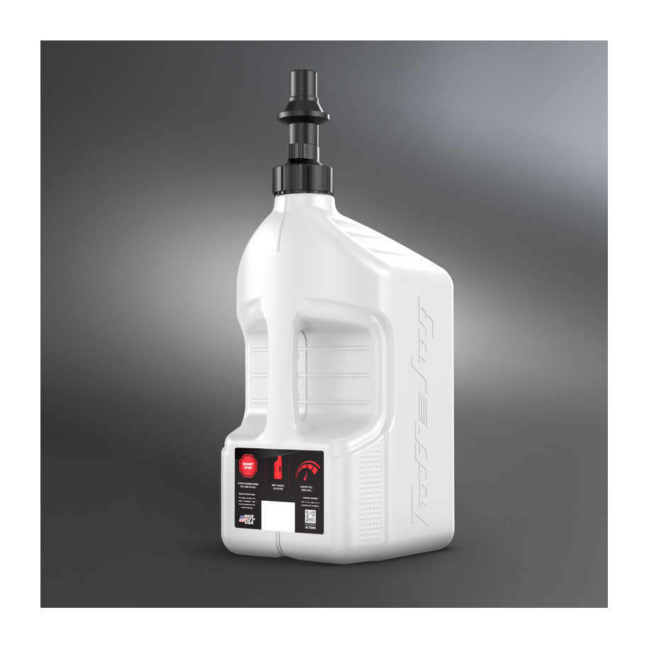 Bidon d'essence TUFF JUG blanc avec bouchon Ripper 5G/20L