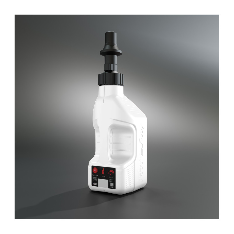 Bidon d'essence TUFF JUG blanc avec bouchon Ripper 1.25G/5L