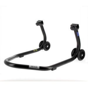 Béquille de stand arrière BIHR Home Track supports en "V" noir mat roues noir
