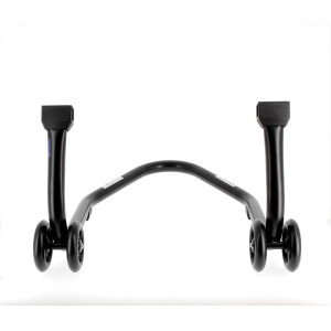 Béquille de stand arrière BIHR Home Track supports en "V" noir mat roues noir