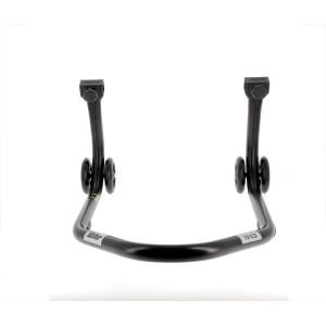 Béquille de stand arrière BIHR Home Track supports en "V" noir mat roues noir