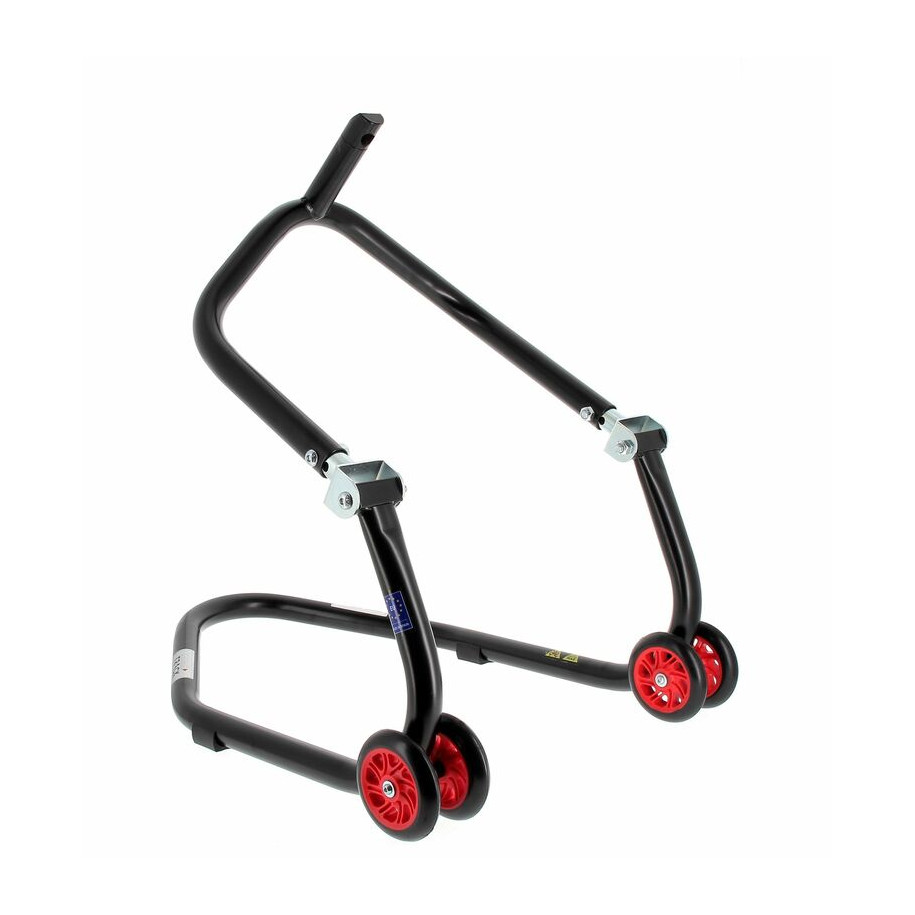 Béquille de stand avant sous té BIHR Home Track noir mat roues rouge
